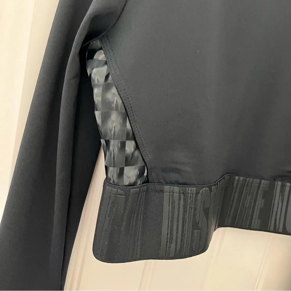 Lime & Vine crop top Chelsea solid black NWT size XS